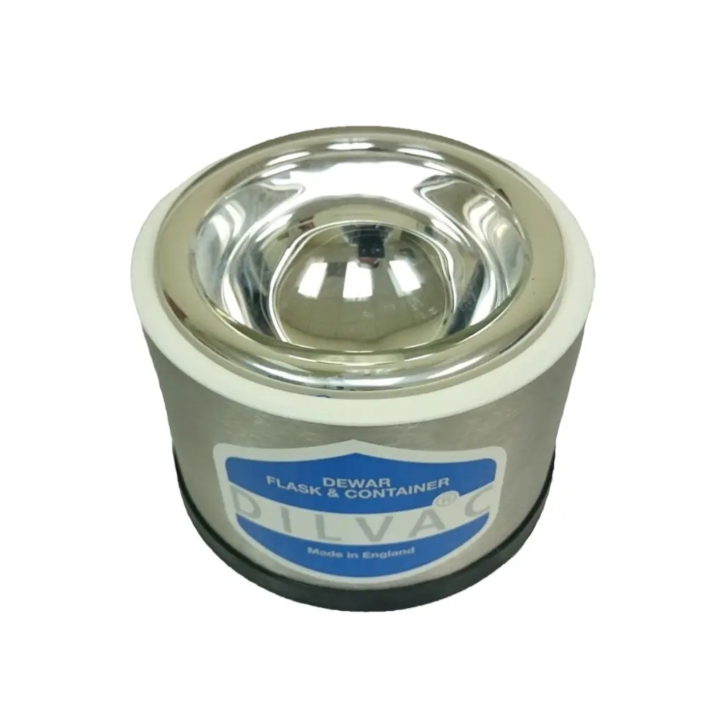 SCILOGEX DILVAC Stainless Steel Cased Low Profile Dewars, no lids.webp
